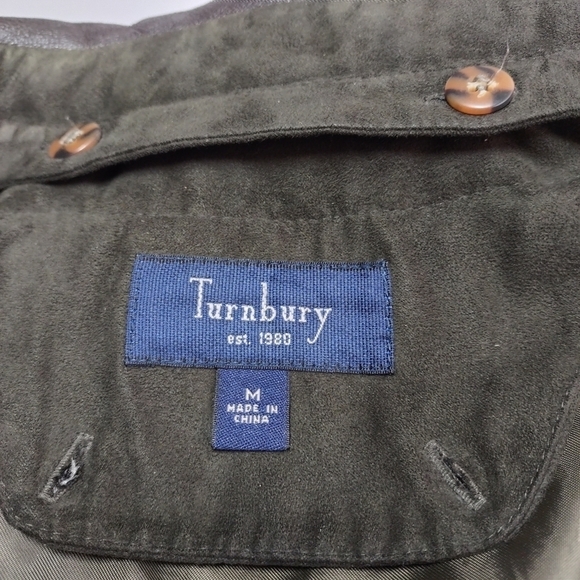 Turnbury Microsuede Anorak Men's Removable Liner Leather Collar Jacket Coat Sz M - Picture 12 of 13